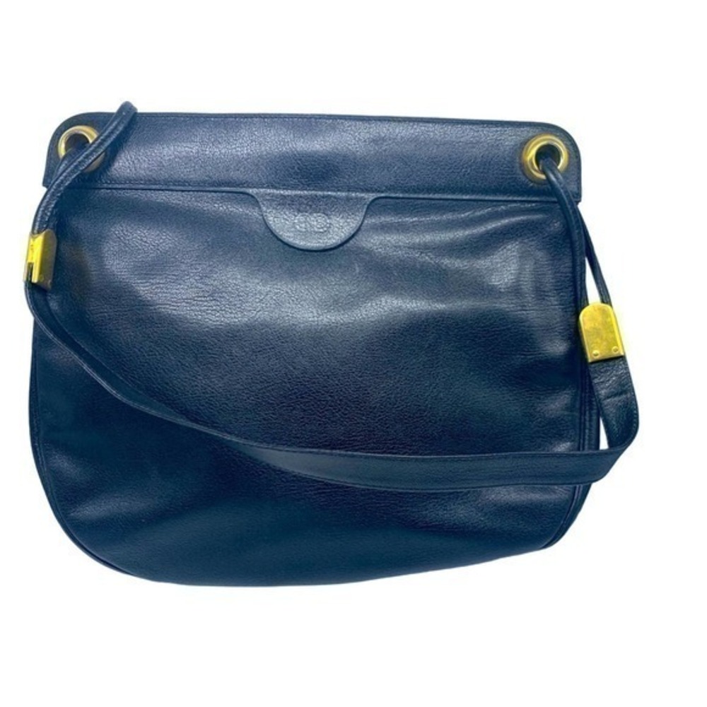 Christian Dior Black Leather Shoulder Bag